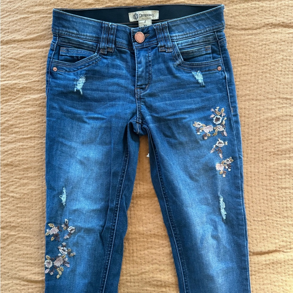EUC Democracy Embroidered Skinny Jeans - Picture 2 of 6